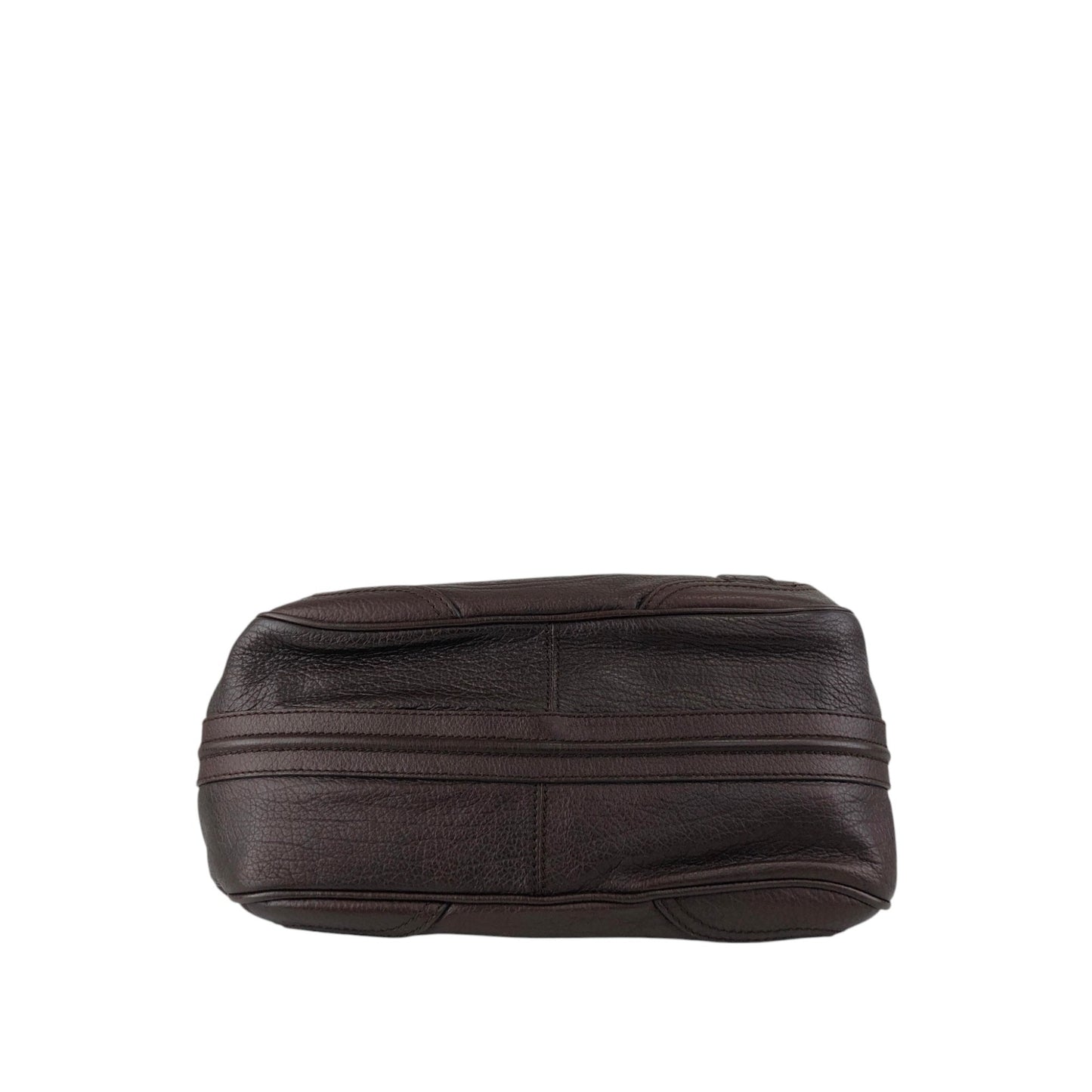 CELINE Blason Embossed Hobobag Shoulder bag Brown Vintage g5bz4k