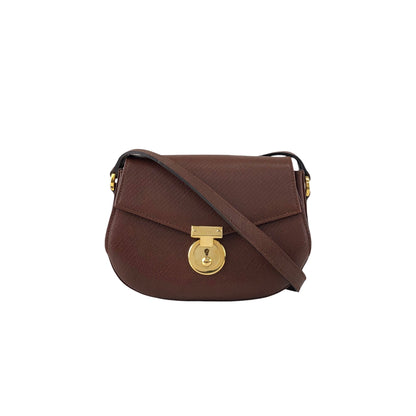 Salvatore Ferragamo Lock Shoulder bag Bordeaux Vintage 6kbanu