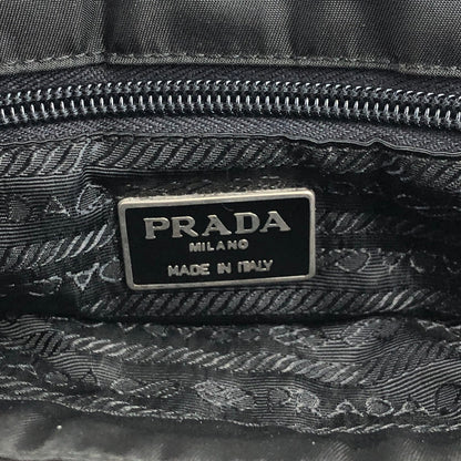 PRADA Triangle Logo Shoulder bag Black Vintage 6dzixf