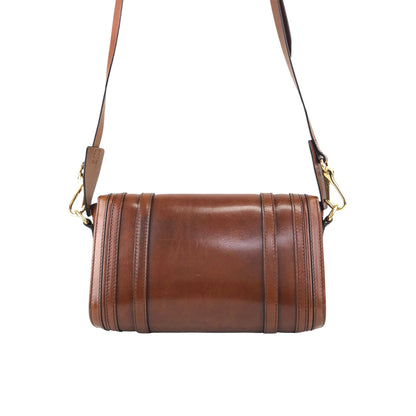 BURBERRYLogo Front Buckle Shoulder bag Brown Vintage 66nxby