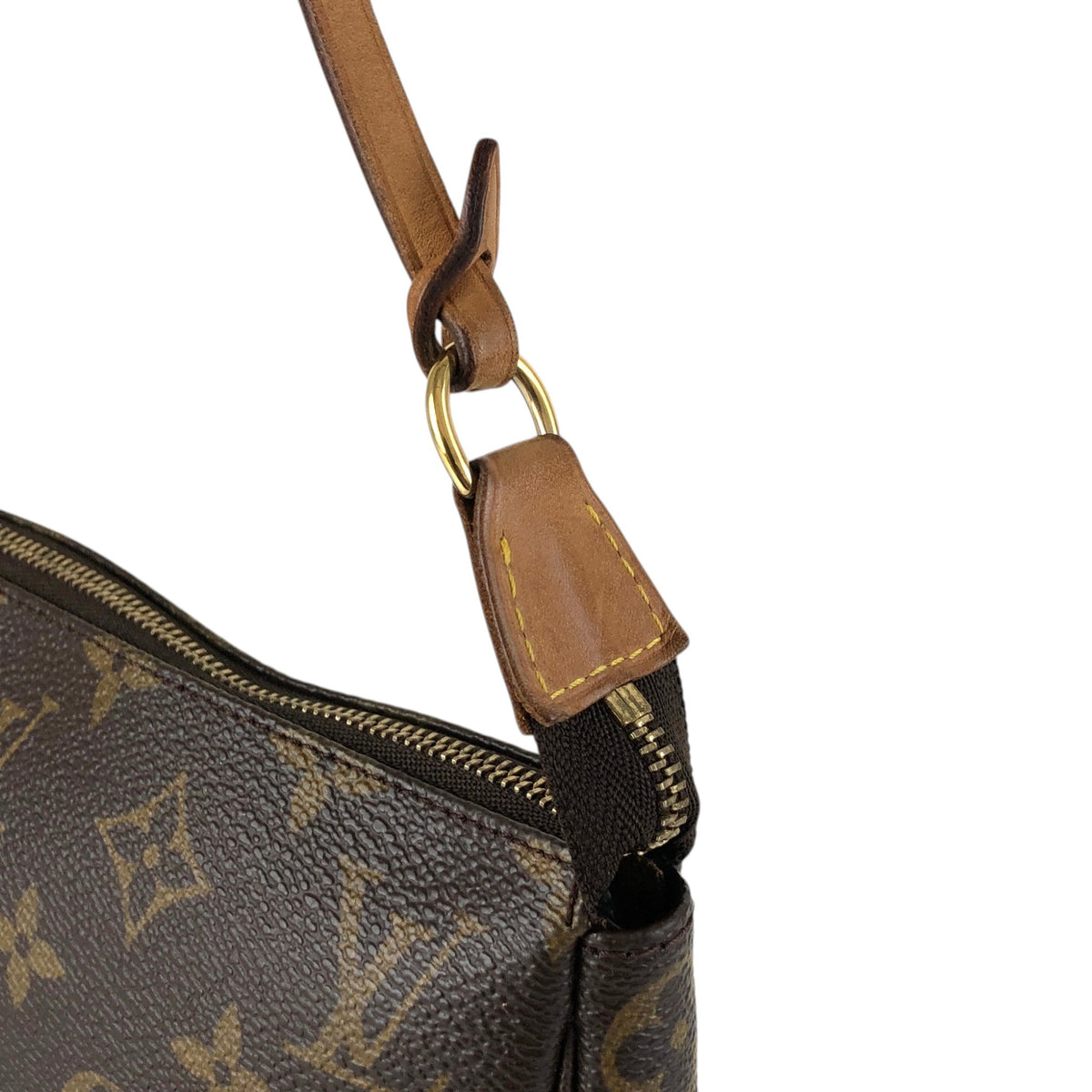 LOUIS VUITTON Monogram Small Handbag Brown M51980 Vintage 3w2pzj