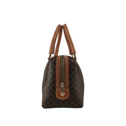 CELINE Macadam Blason Two-way Handbag Shoulder bag Brown Vintage mxkp72
