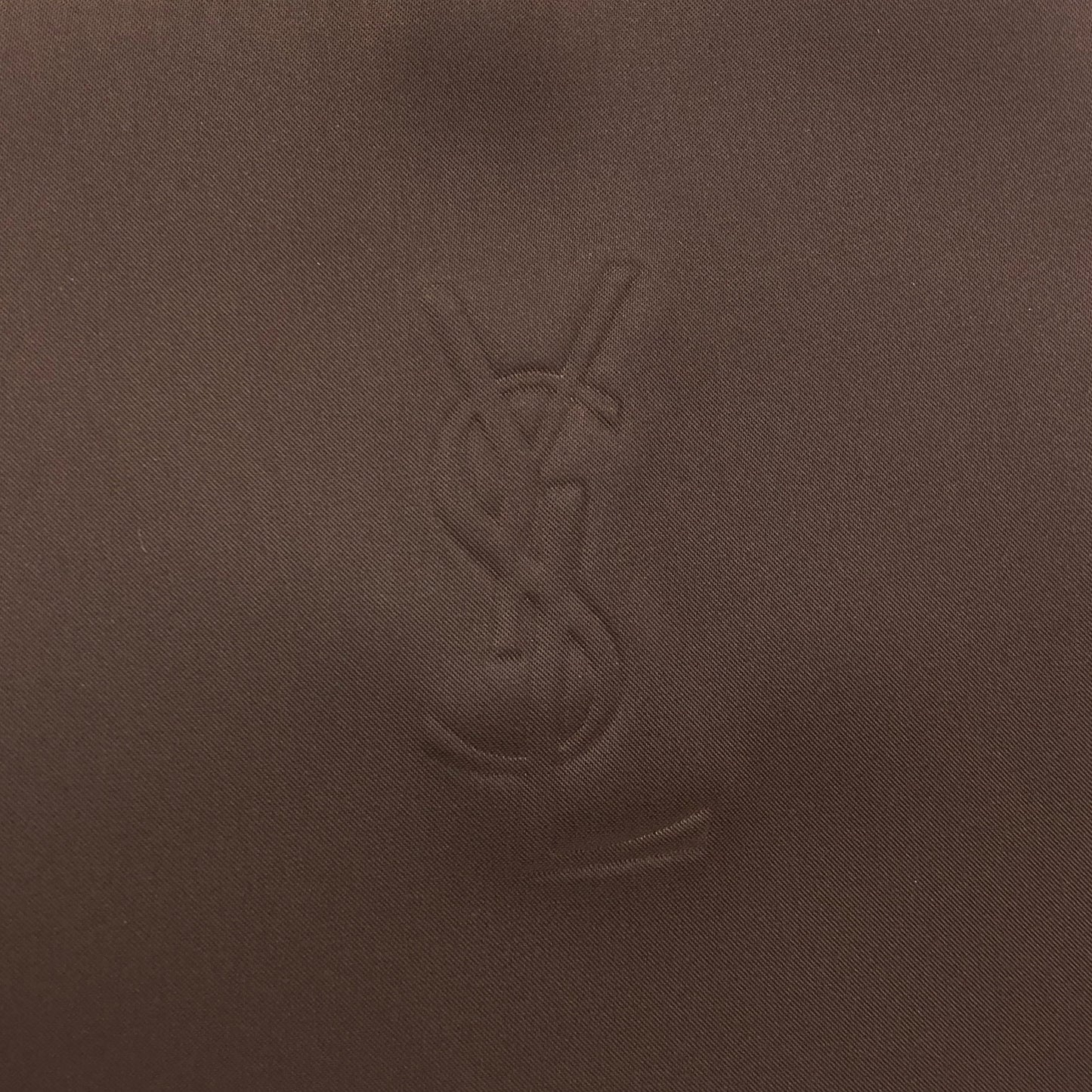 Yves Saint Laurent YSL Logo Handbag Brown Vintage byzve3