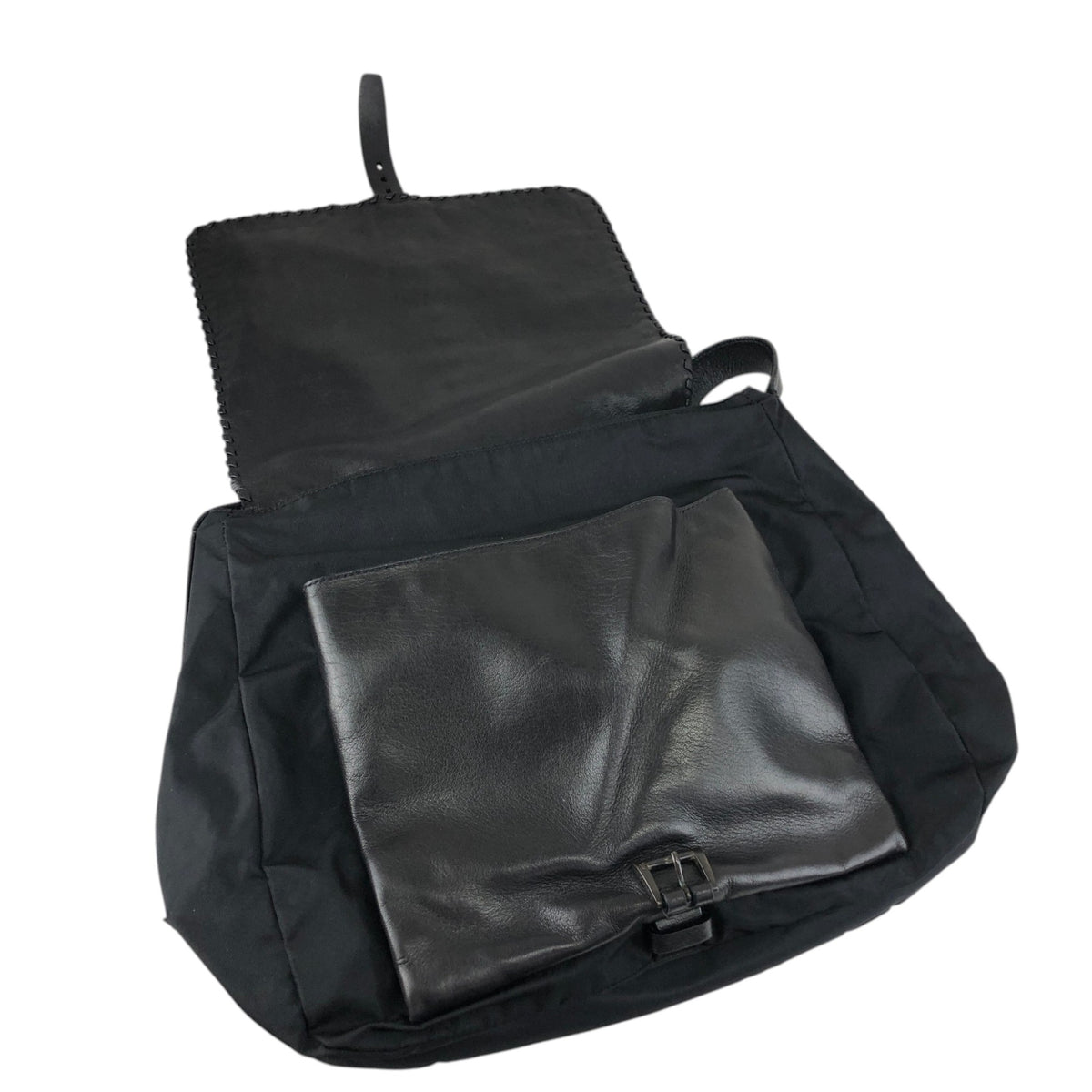 PRADA Triangle Logo Shoulder bag Black Vintage g37esw