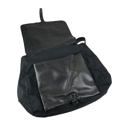 PRADA Triangle Logo Shoulder bag Black Vintage g37esw