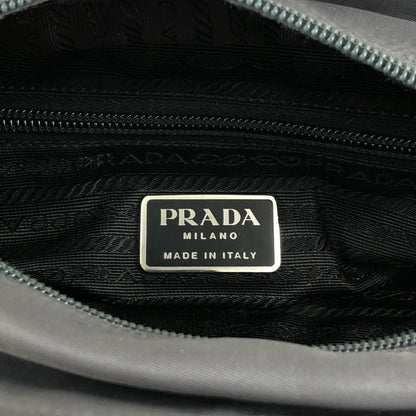 PRADA Tessuto Triangle logo Totebag Gray Vintage nfpiaw