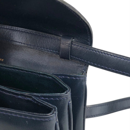 CELINE Carriage 肩背包 海軍藍 復古 cj4csv