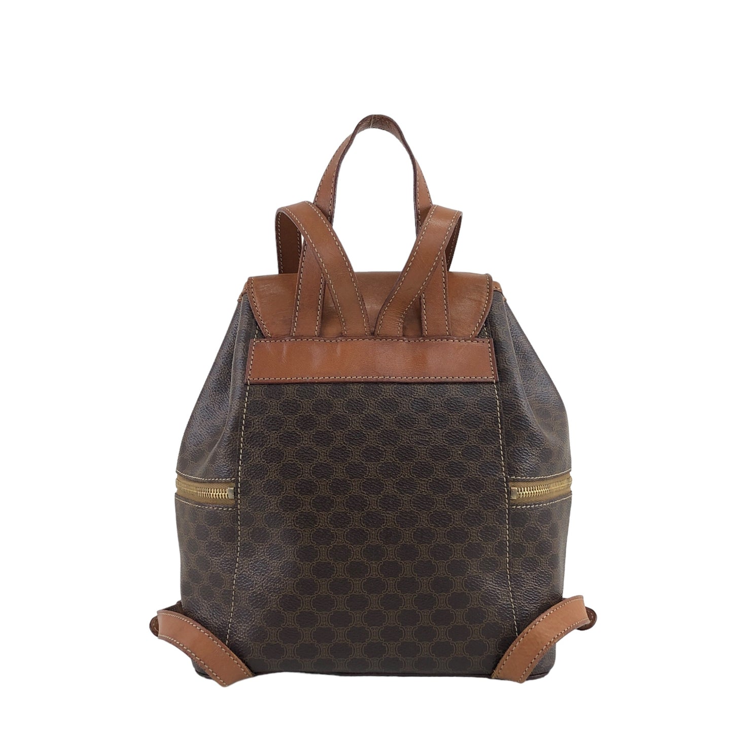 CELINE Macadam Blason Backpack Brown Vintage nmaxvd