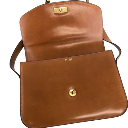CELINE Triomphe Shoulder bag Camel Vintage jujrbn