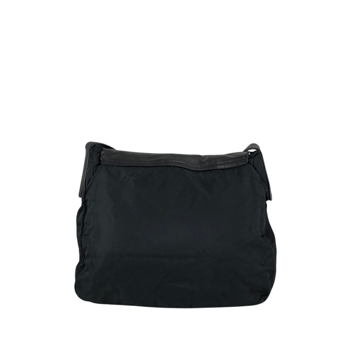 PRADA Triangle Logo Shoulder bag Black Vintage g37esw