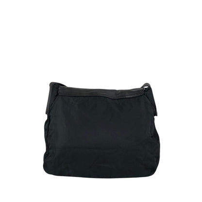 PRADA Triangle Logo Shoulder bag Black Vintage g37esw