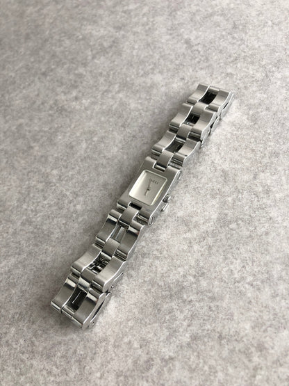 GUCCI Square Watch Silver 2305L Vintage 5db4xv