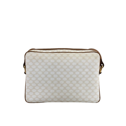 CELINE Macadam Blason Shoulder bag White Vintage isgjmr