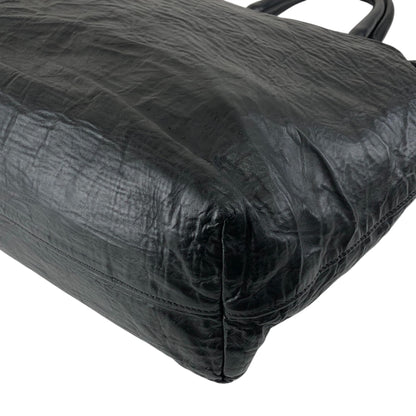 PRADA Logo Two-way Handbag Shoulder bag Black Vintage ctcsm5