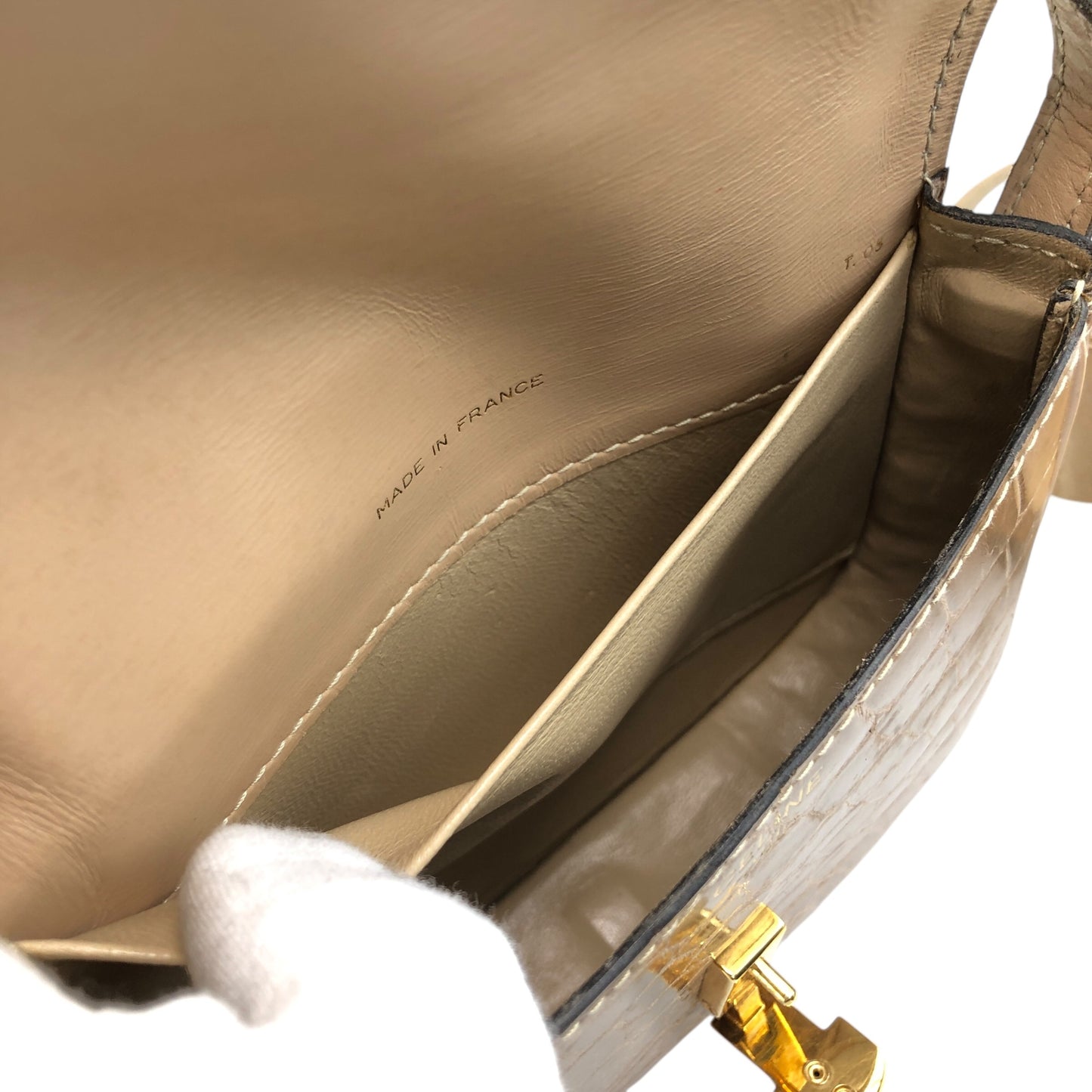 CELINE Blason Shoulder bag Brown Vintage 8xy6kp