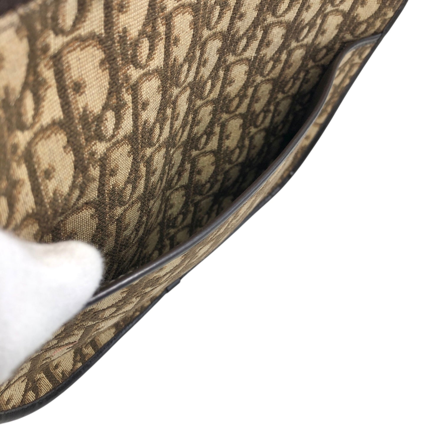 Christian Dior Trotter Shoulder bag Brown Vintage f2cedr