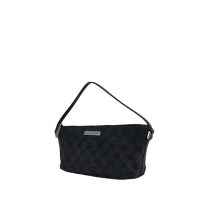 GUCCI GG Canvas Small Handbag Black Vintage j7yzmi