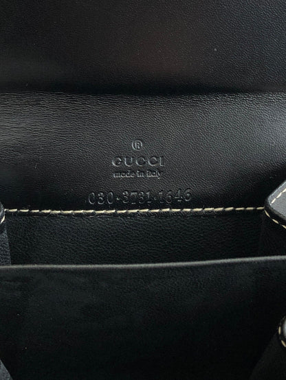 GUCCI Coin Purse Black Vintage fhgssf
