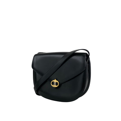 CELINE Blason Shoulder bag Black Vintage a6pwvz