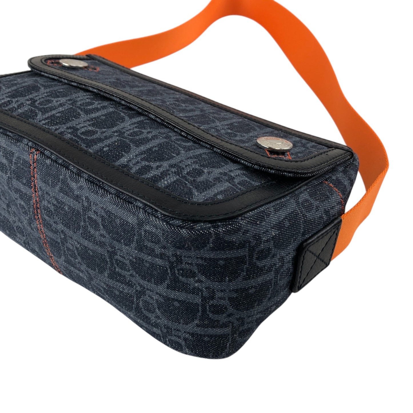 Christian Dior Trotter Flap Shoulder bag Indigo Vintage jb5tcy