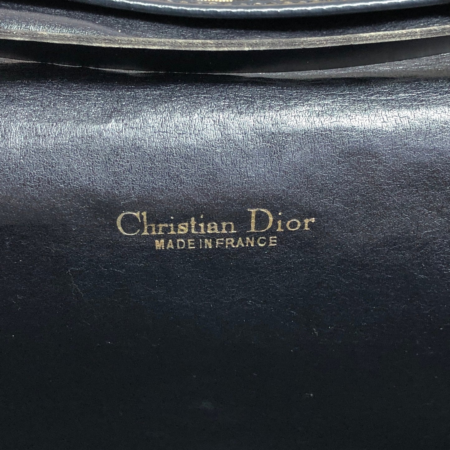 Christian Dior Trotter 鏈條單肩包 海軍藍 復古 gex65u