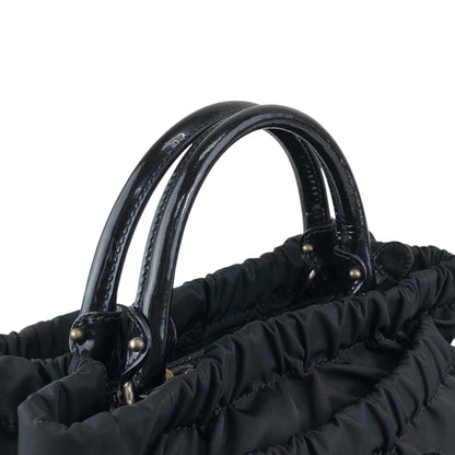 Salvatore Ferragamo Gancini Two-way Handbag Shoulder bag Black Vintage uazc8j
