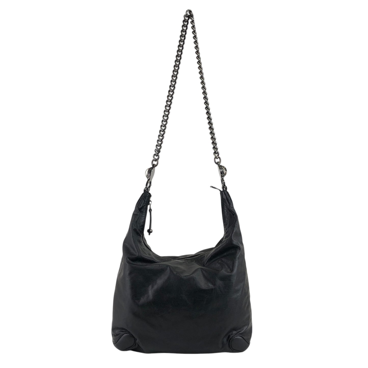 GUCCI Chain Shoulder bag Black 228560 Vintage hxuxav