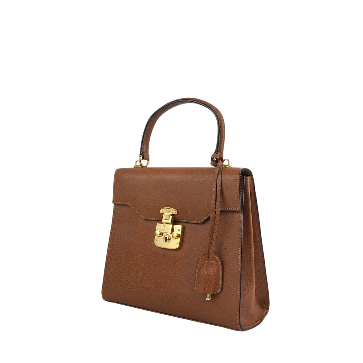 GUCCI Two-way Handbag Shoulder bag Brown Vintage 8xrv5h