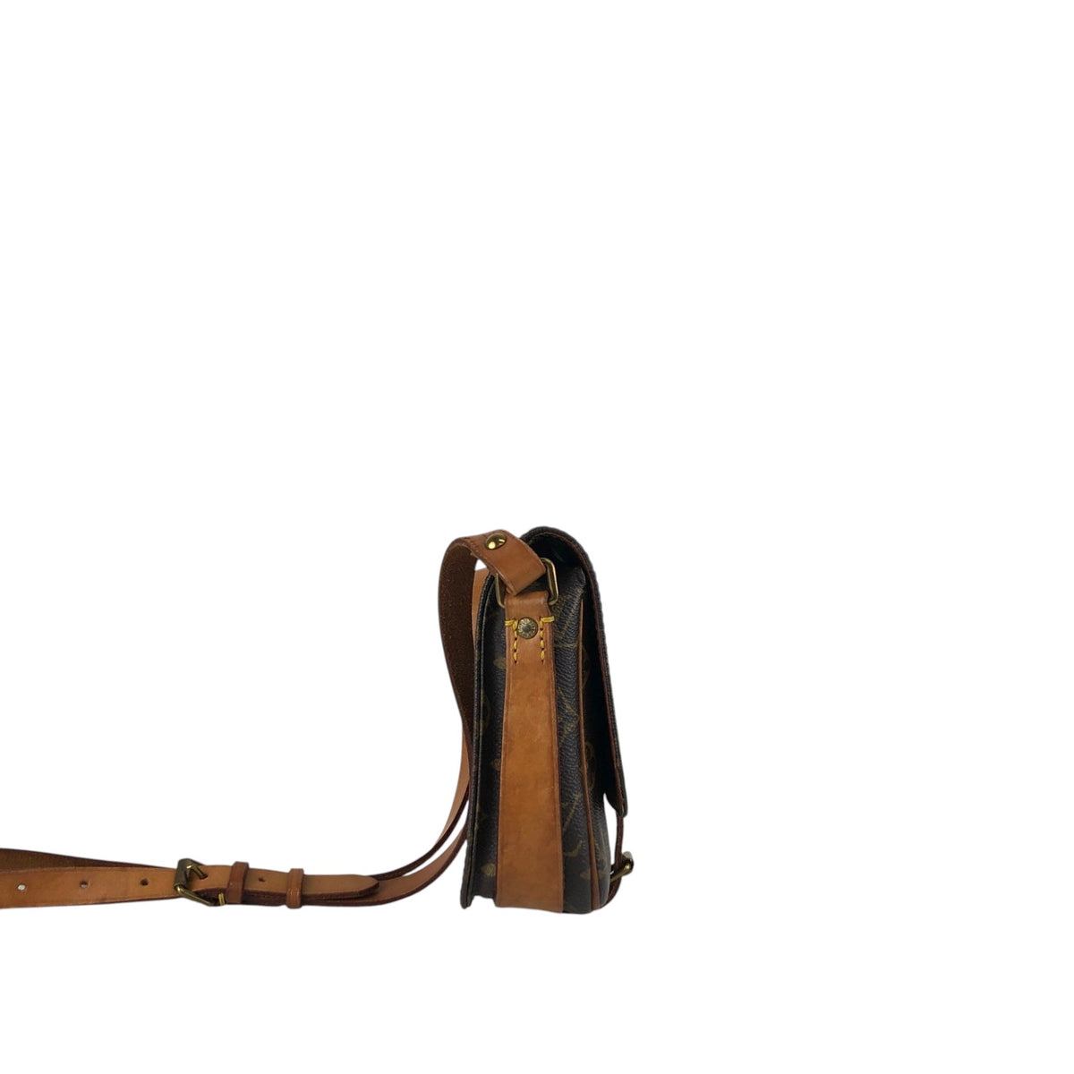 LOUIS VUITTON Monogram Shoulder bag Brown M51254 Vintage g6r5tz