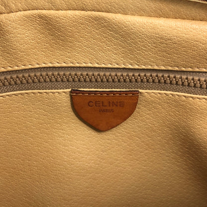 CELINE Macadam Blason Shoulder bag Brown Vintage 26ppnb