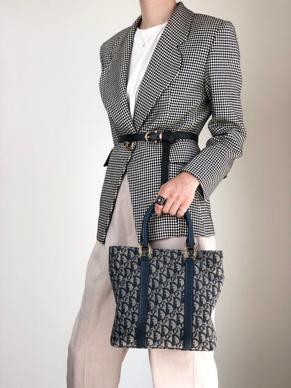 Christian Dior Trotter Totebag Navy Vintage ysuxts