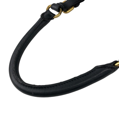 PRADA Logo Small Boston bag Handbag Black Vintage c8s4mf