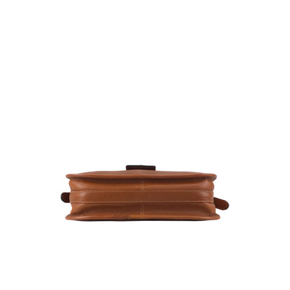 CELINE Gancini Shoulder bag Brown Vintage 4x8mbp