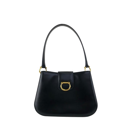 CELINE Horse Bit Shoulder bag Black Vintage snekiw
