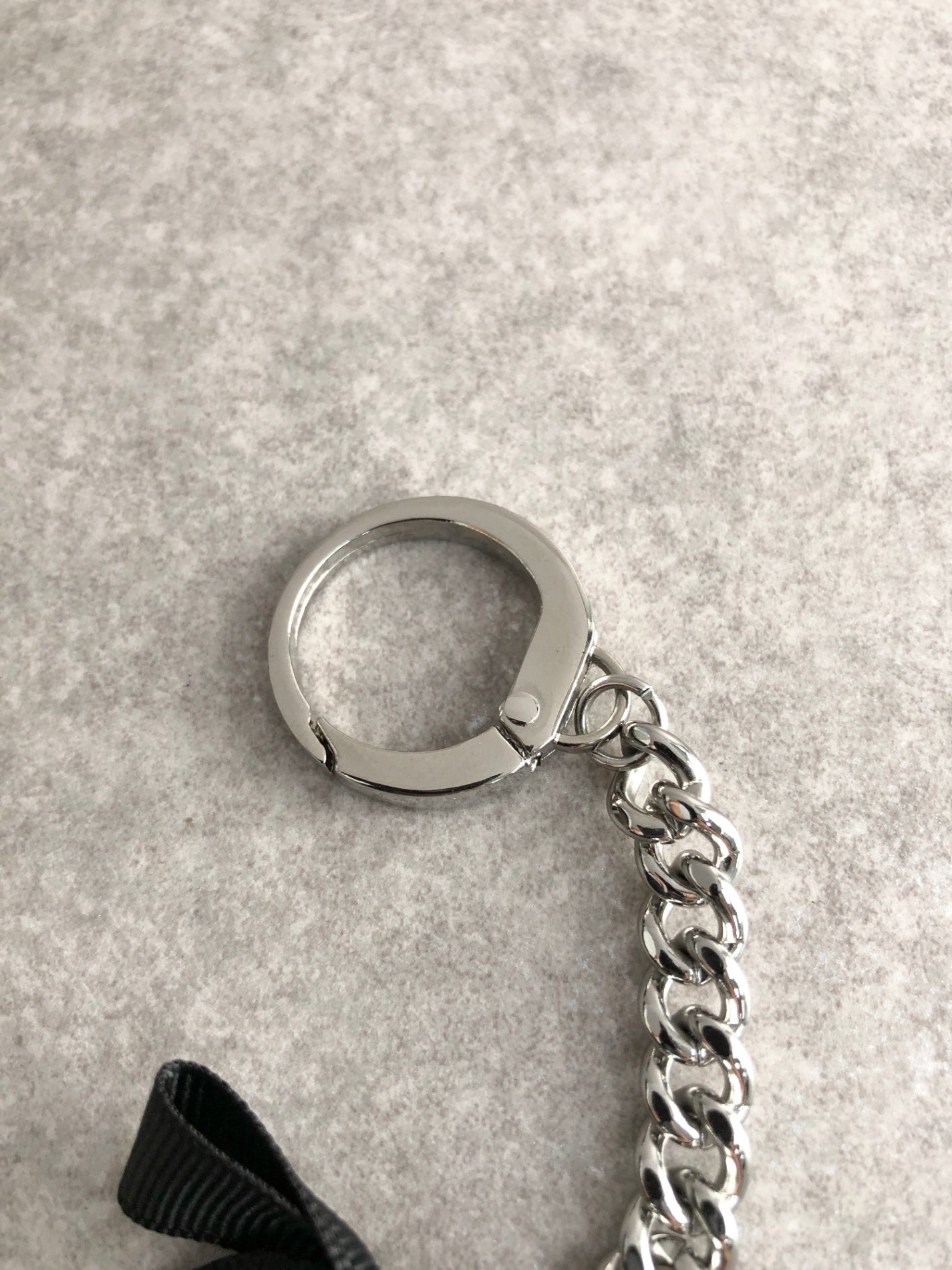 Christian Dior Logo Motif Charm Silver Vintage yjmmyp