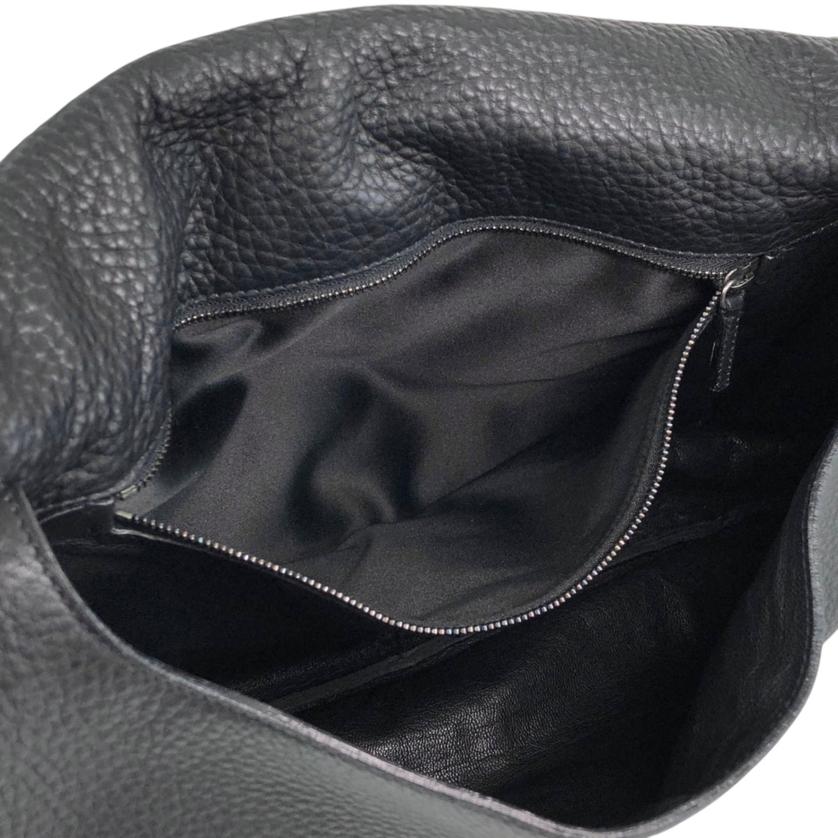 PRADA Logo Embossed Front Buckle Shoulder bag Black Vintage u2jbxr