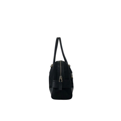 GUCCI Logo Small Boston bag Handbag Black Vintage zw2fwz