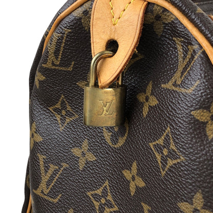 LOUIS VUITTON Monogram Small Boston bag Handbag BrownM41528  Vintage ejs7u6