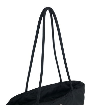 PRADA Tessuto Triangle Logo Totebag Black Vintage jztkxu