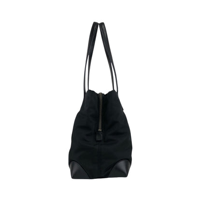 PRADA Tessuto Triangle Logo Totebag Black Vintage nz73vd