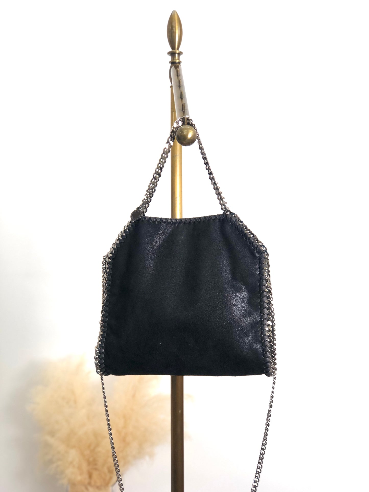 Stella McCartney Chain Handbag Shoulder bag Black Vintage 6f8ahi