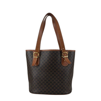 CELINE Macadam Blason Totebag Brown Vintage tdcdrg