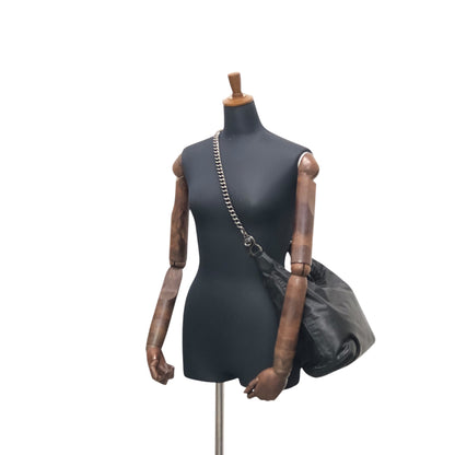 GUCCI Chain Shoulder bag Black 228560 Vintage hxuxav