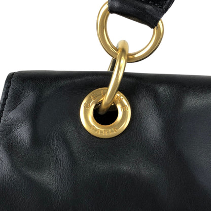 CELINE Two-way Handbag Shoulder bag Black Vintage uezhmr