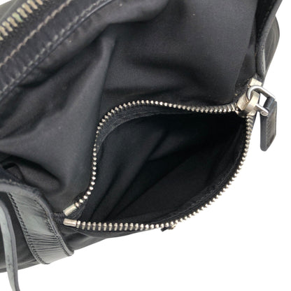 PRADA Tessuto Triangle Logo Padlock Totebag Black Vintage cfbs7r