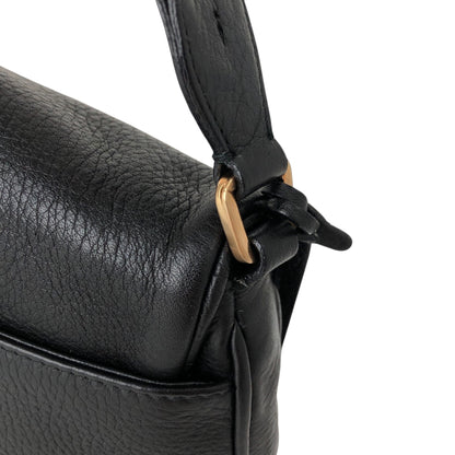 PRADA Turn Lock Shoulder bag Black Vintage atdszw