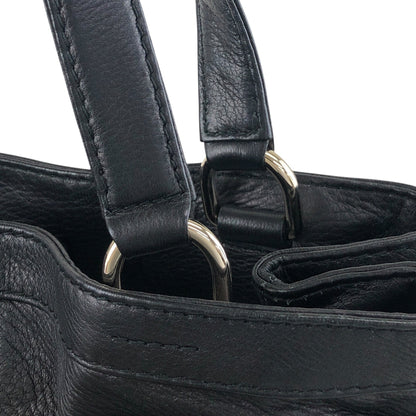 GUCCI Horse Bit Handbag Black 269943 Vintage wj5bxw
