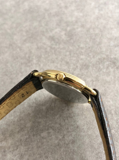 Christian Dior Watch Gold×Brown Vintage 2mewkg