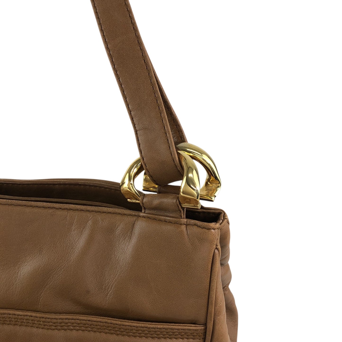 LOEWE Anagram Shoulder bag Brown Vintage hjuexd