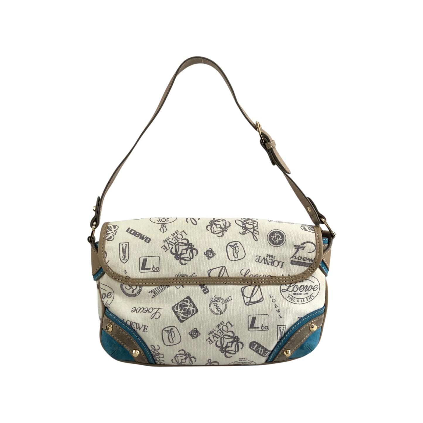 LOEWE Shoulder bag Beige Vintage k67gra